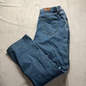 Lee Women Jeans Medium Wash Bootcut Flare‎ Denim Pants Size 12p